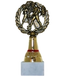 Trophée Métal Marche - Haut. 17 Cm