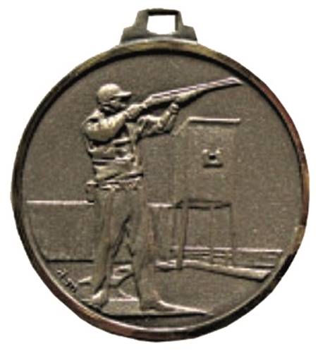 Médaille Laiton Frappée Skett 32 Mm - Couleur Selon Stock