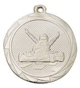 Médaille Karting Argent 45 Mm