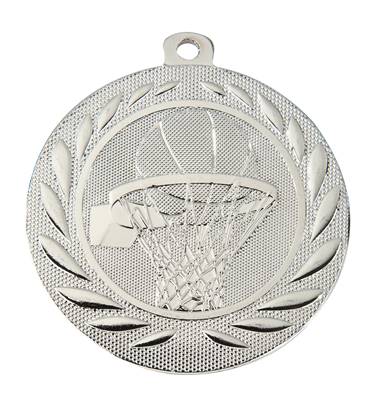 Médaille Basket Argent 50 Mm