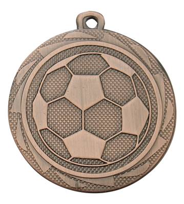 Médaille Ballon Foot Bronze 45 Mm
