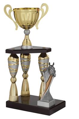 Trophée 3 Colonnes & Figurine Comprise Dans Le Prix - Haut. 59.50 Cm