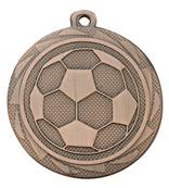Médaille Ballon Foot Bronze 45 Mm