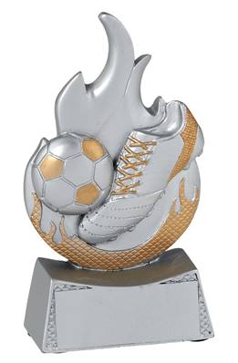Trophée Résine Football Ballon Chaussure 11 Cm