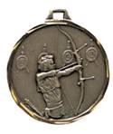 Médaille Laiton Frappée Tir À L' Arc 32 Mm - Couleur Selon Stock