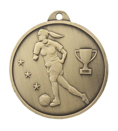 Médaille Bronze Ø 45 Mm Foot Féminin