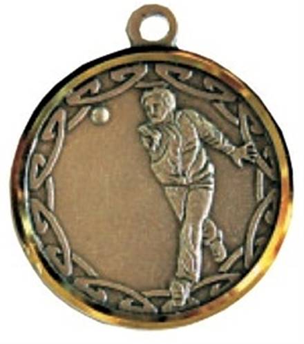 Médaille Laiton Frappée Boule 32 Mm - Couleur Selon Stock