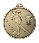 Médaille Bronze Ø 45 Mm Foot Féminin