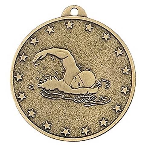 Médaille Bronze Natation Ø 50 Mm