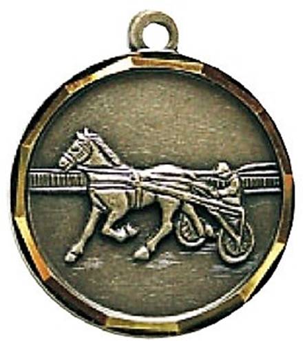 Médaille Laiton Frappée Sulky 32 Mm - Couleur Selon Stock