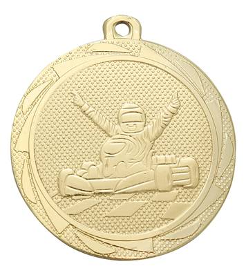 Médaille Karting Or 45 Mm