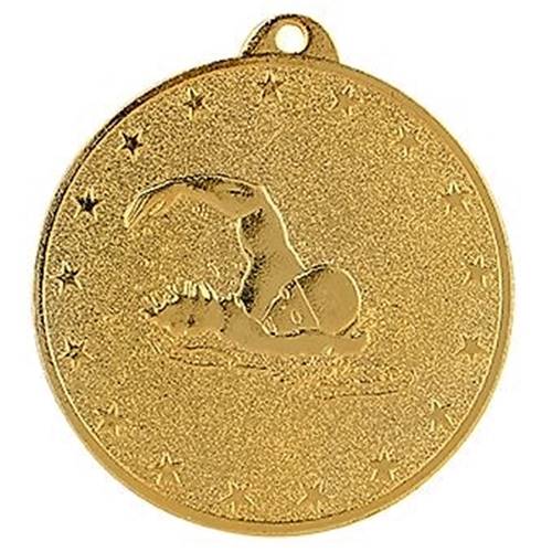 Médaille Or Natation Ø 50 Mm