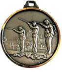 Médaille Laiton Frappée Ball - Trap 32 Mm - Couleur Selon Stock