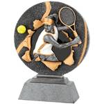 Trophée Résine Tennis Féminin - Haut. 16 Cm