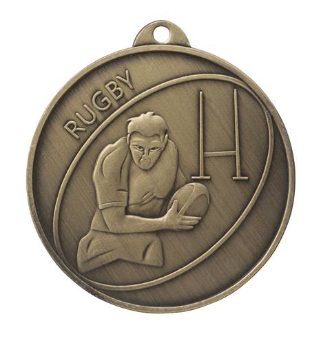 Médaille Bronze Ø 50 Mm Rugby