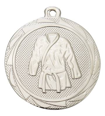 Médaille Judo/Karaté Argent 45 Mm