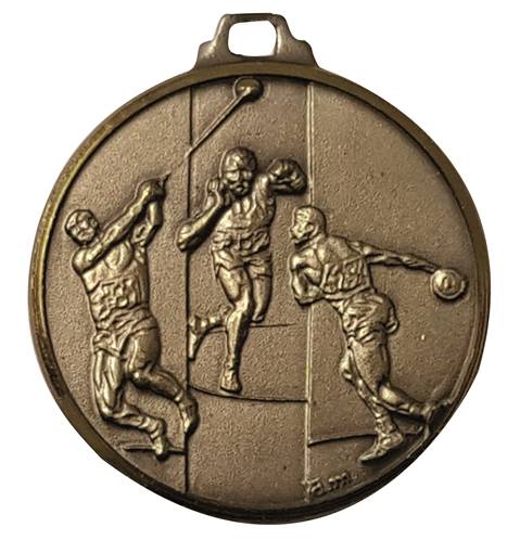 Médaille Laiton Frappée Lancés 32 Mm - Couleur Selon Stock