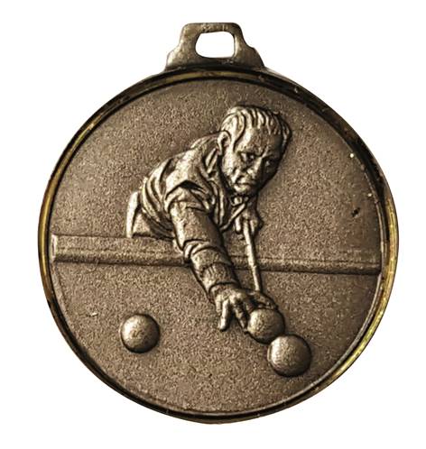 Médaille Laiton Frappée Billard 32 Mm - Couleur Selon Stock
