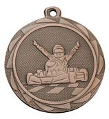Médaille Karting Bronze 45 Mm